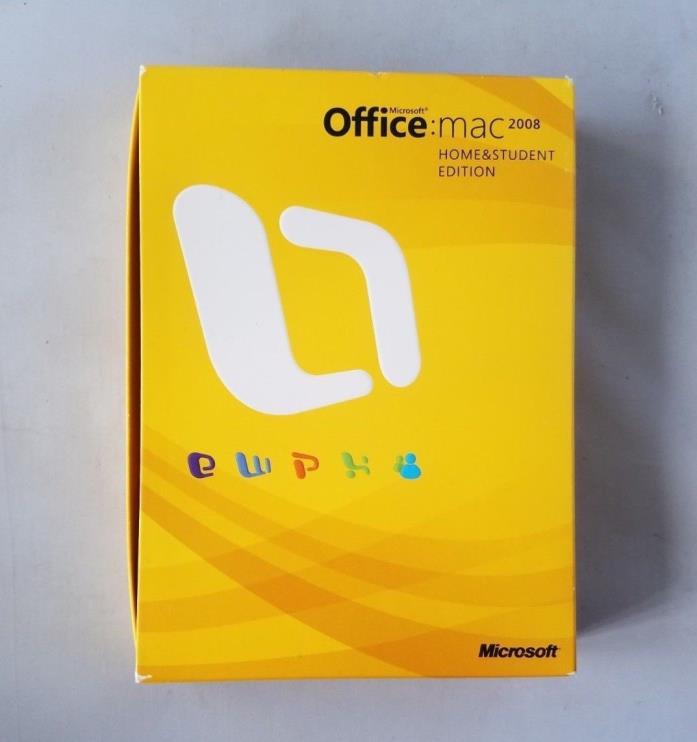 Microsoft Office 2008 Mac Home Student Word Excel PowerPoint Product Keys