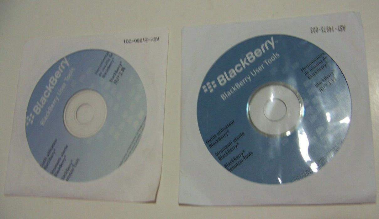 1 Blackberry User Tools Driver Disc-PC Computer Software Program CD-Rom FREE S&H