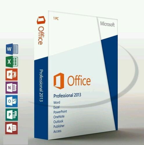 Microsoft Office 2013 Professional Plus 32bit & 64Bit Licence Key Instant Email