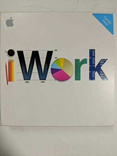 iWork '09 Family Pack for Apple Mac MB943Z/A Pages Numbers Keynote