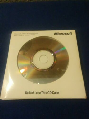 Microsoft Office XP Professional With Publisher 2002 & Product Key