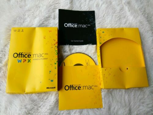 Microsoft Office MAC 2011 Home and Student - Family Pack for 3 WPX excel, school