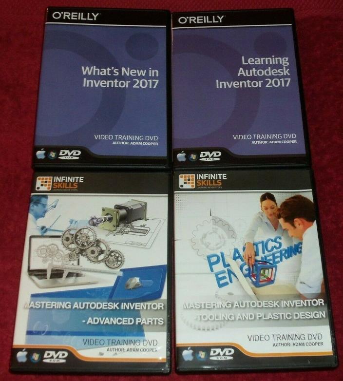 AUTODESK INVENTOR 2017 Video Training DVD's Lot