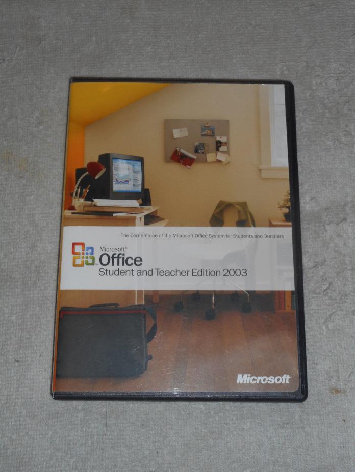 Microsoft Office Student and Teacher Edition 2003 with key & Manual