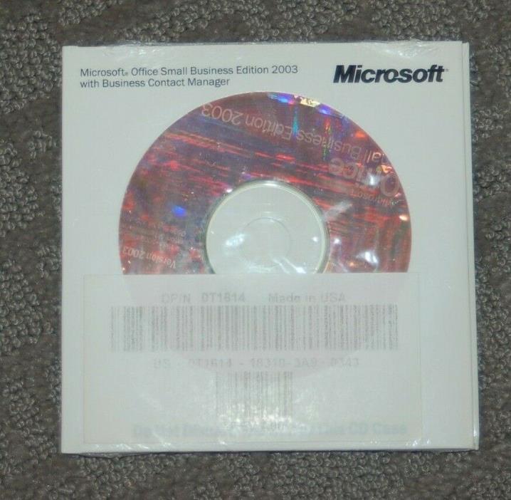 Microsoft Office Small Business Edition 2003 w/ BCM (SEALED)