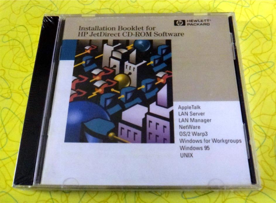 Hewlett Packard JetDirect Print Server Software CD-ROM Software ~ New Sealed