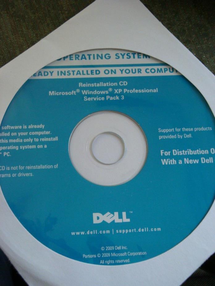 NEW  Reinstallation CD Microsoft Windows  XP Professional Service Pac 3 / 32 Bit