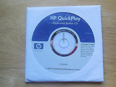 HP Quick Play Application Restore CD