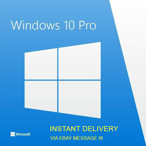 Microsoft Windows 10 Professional 32 / 64bit  Fast Key send 1 Min