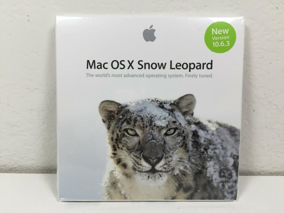 Apple Mac OS X Snow Leopard 10.6.3 - MC573Z/A New Sealed