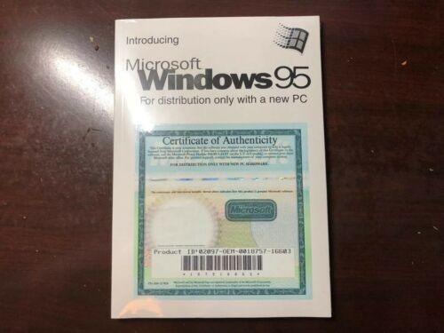 NEW SEALED Windows 95 Operating System Disc (VINTAGE)