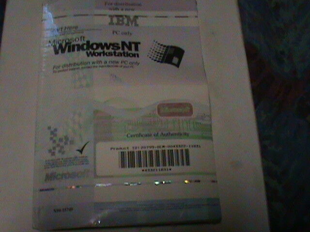 Microsoft Windows NT Workstation Install Disk Brand New Factory Sealed Package!