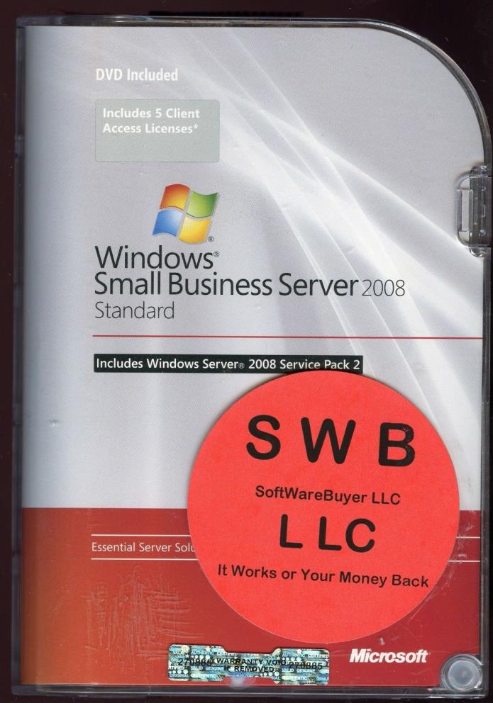 T72-02654 Microsoft Small Business Server 2008 Standard 5 CAL