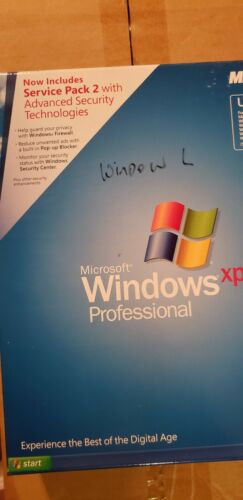 Microsoft Windows XP Professional sp2 upgrade in retail packaging