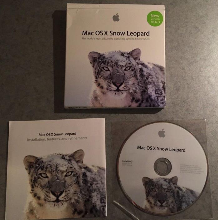 Apple X Snow Leopard 10.6.3 (Retail (License Only)) (1 User/s)