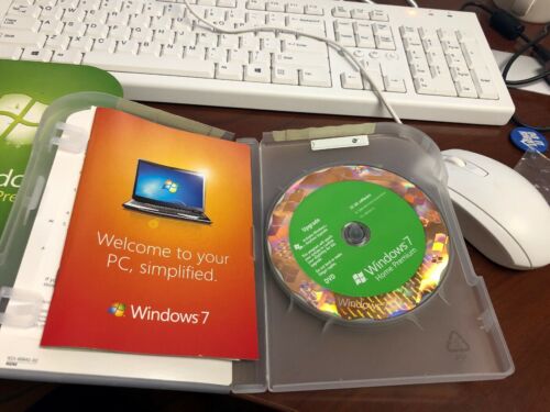Microsoft Windows 7 Home Premium Upgrade Retail 32 & 64 Bit Discs