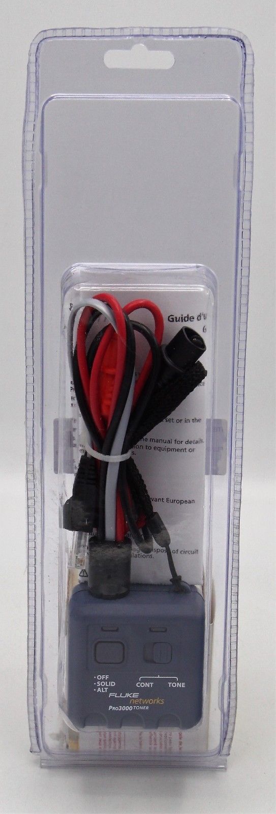 Fluke Pro3000 Toner 262003AL Tone Generator with ABN Clips and RJ11 Plug NEW