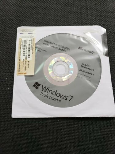 Microsoft Windows 7 Professional 64 Bit SP1