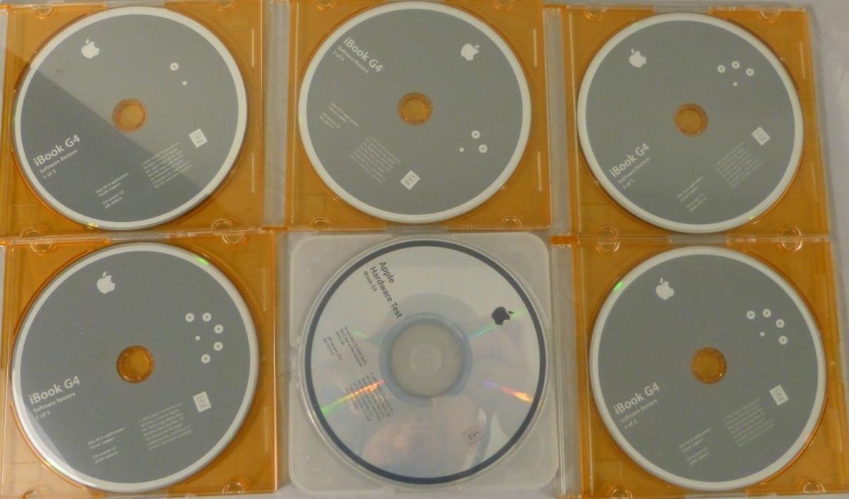2003 iBook G4 Software Retore Disk & Apple Hardware Test