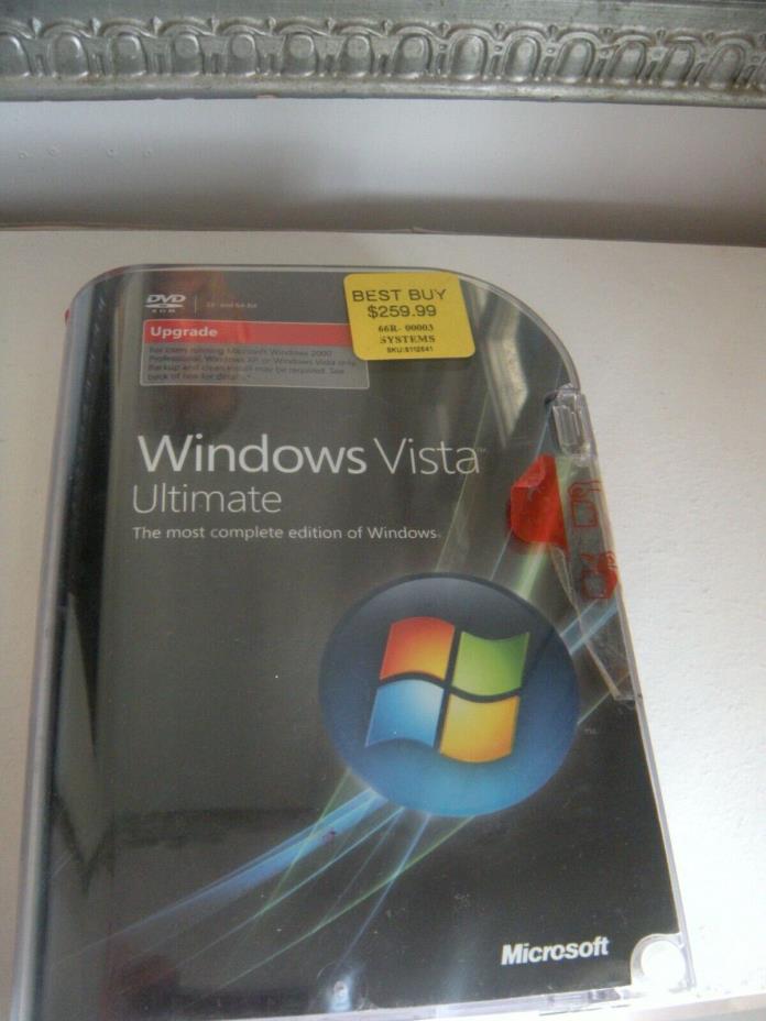 USED Microsoft Windows Vista Ultimate Upgrade genuine 32/64 bit w/ product key