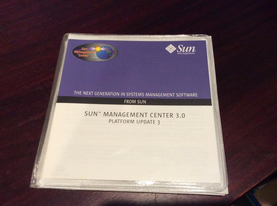 Sun Management Center 3.0 - Platform Update 3 - (3 CD Set)