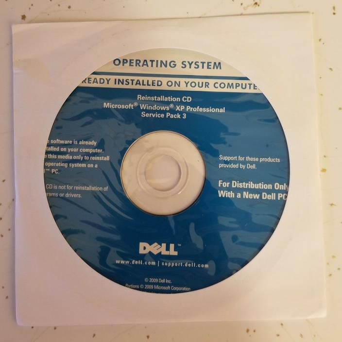 Dell Windows XP Professional SP3 Reinstallation CD 0K160T