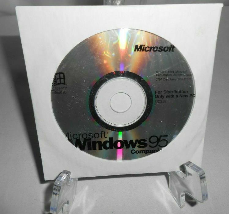 Microsoft Windows Win 95 Companion CD Software OS Operating System