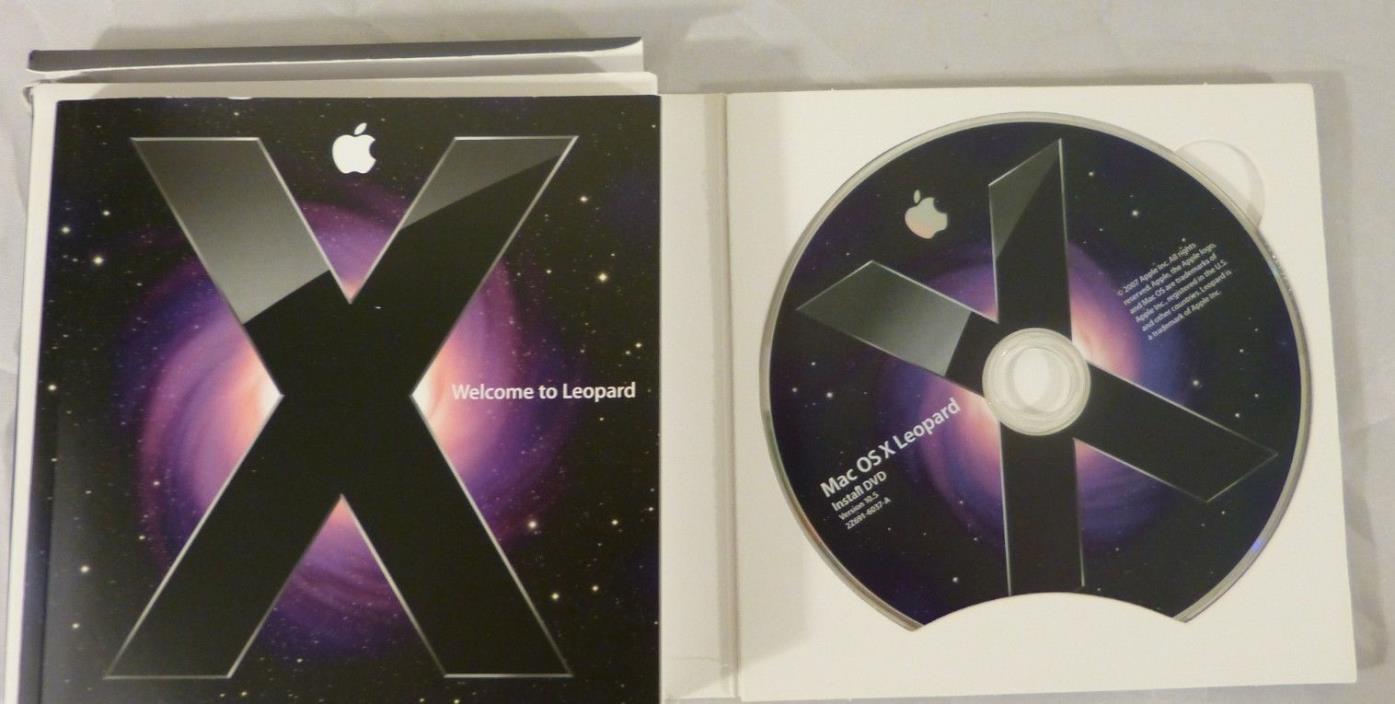 2007 MAC OS X LEOPARD VERSION 10.5 INSTALL DVD