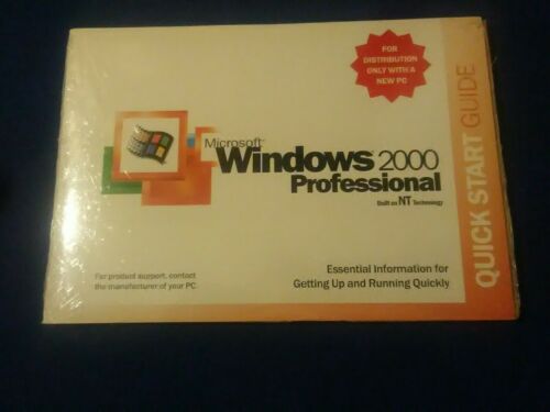 MICROSOFT WINDOWS 2000 PROFESSIONAL  FULL OPERATING SYSTEM SEALED SP1 Pack 1 ONE