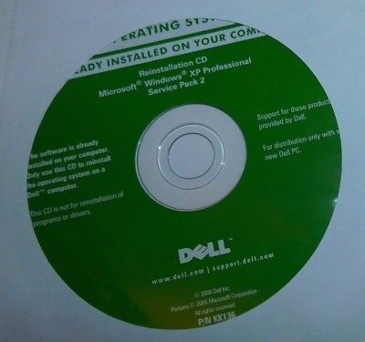 DELL Microsoft Windows XP Professional Service Pack 2 Brand New CD Only