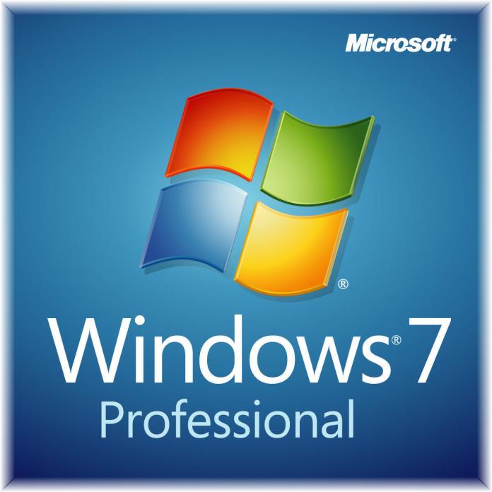 Microsoft Windows 7 Professional SP1 64-Bit DVD + Genuine Product Key & COA