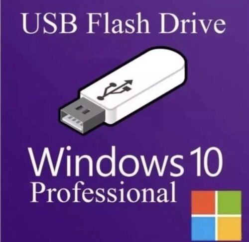 Microsoft Windows 10 Pro Installation Flash Drive 32&64 Bit W/License USB 3.0