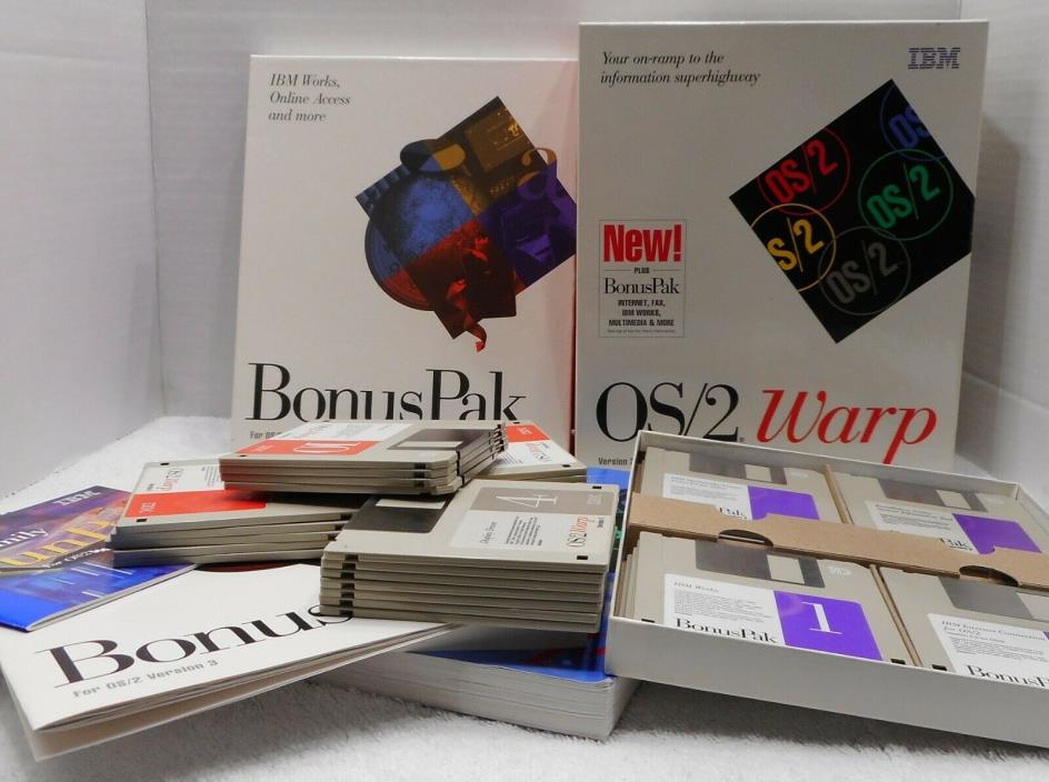 IBM OS/2 WARP Version 3.0 with BonusPak DOS Windows Support 3.5