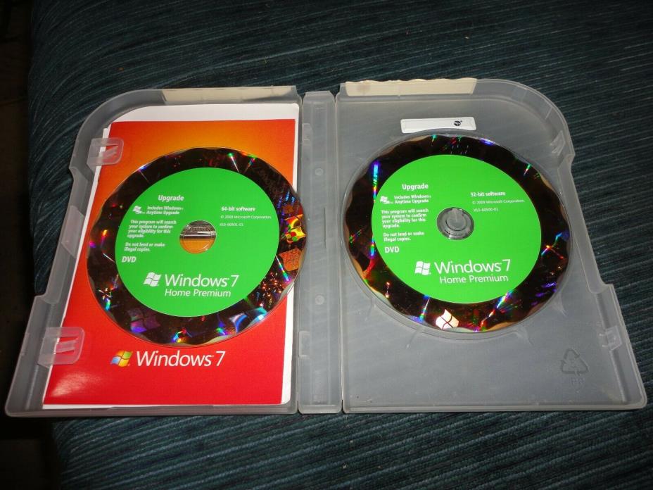 Windows 7 Home Premium 32 & 64-Bit DVD`S