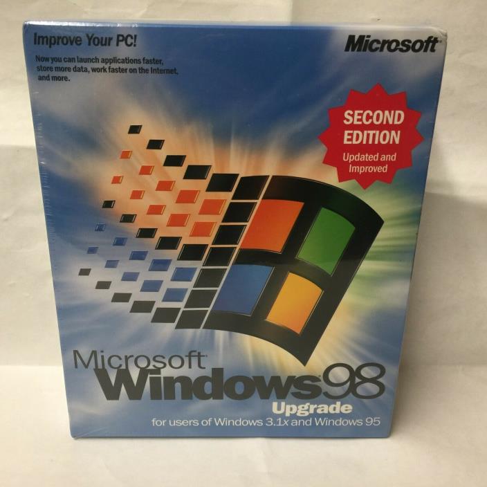 Microsoft Windows 98 Upgrade Second Edition Windows 3.1x and 95