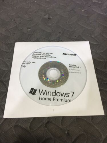 Windows 7 Home Premium Service Pack 1 Installation Media