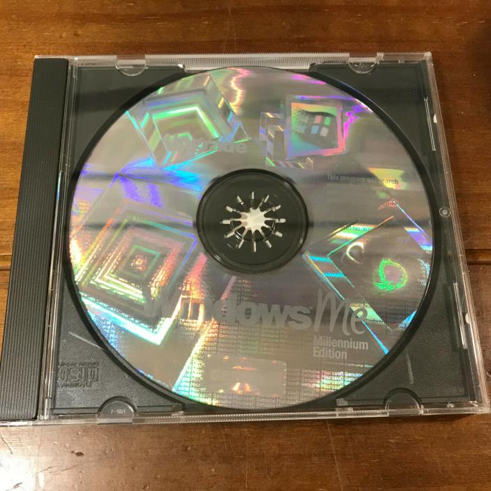 Used Microsoft Windows ME Millenium Edition Upgrade Hologram Disc & Product Key