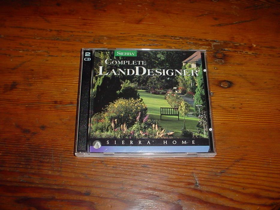 Sierra Complete LandDesigner 5.0 PC CD-ROM 1999 Windows 95/98 Land Designer 3D