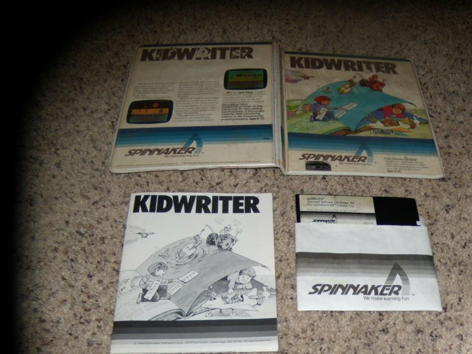 Kidwriter Commodore 64 C64 Program with case and manaul