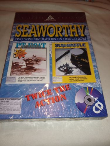 SEAWORTHY PT Boat & PT SU BATTLE SIMULATORS PC CD-ROM