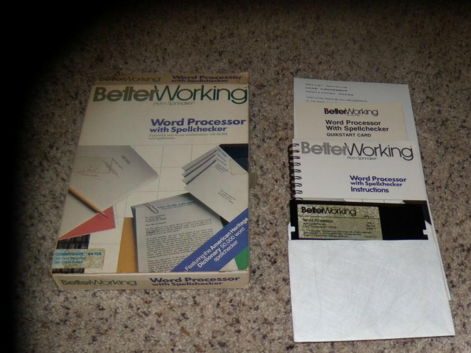 Better Working Word Processor with Spellchecker Commodore 64 C64