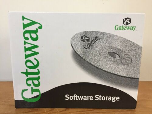 Vintage 1999 Gateway Computers Software CD-ROM Disc Storage 2 Ring Binder 1.5
