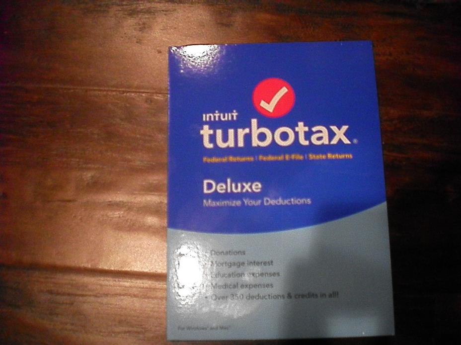 TurboTax Deluxe Federal + E-File + State 2018 - Mac|Windows