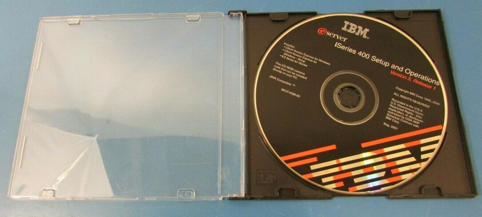 IBM eserver iSeries 400 Setup and Operations Version 5 Release 1 CD SK3T-4098-00