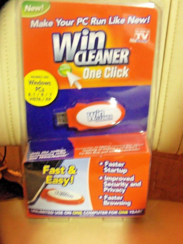Win Cleaner One Click USB PC Computer Clean Repair Protect Works with Windows PC