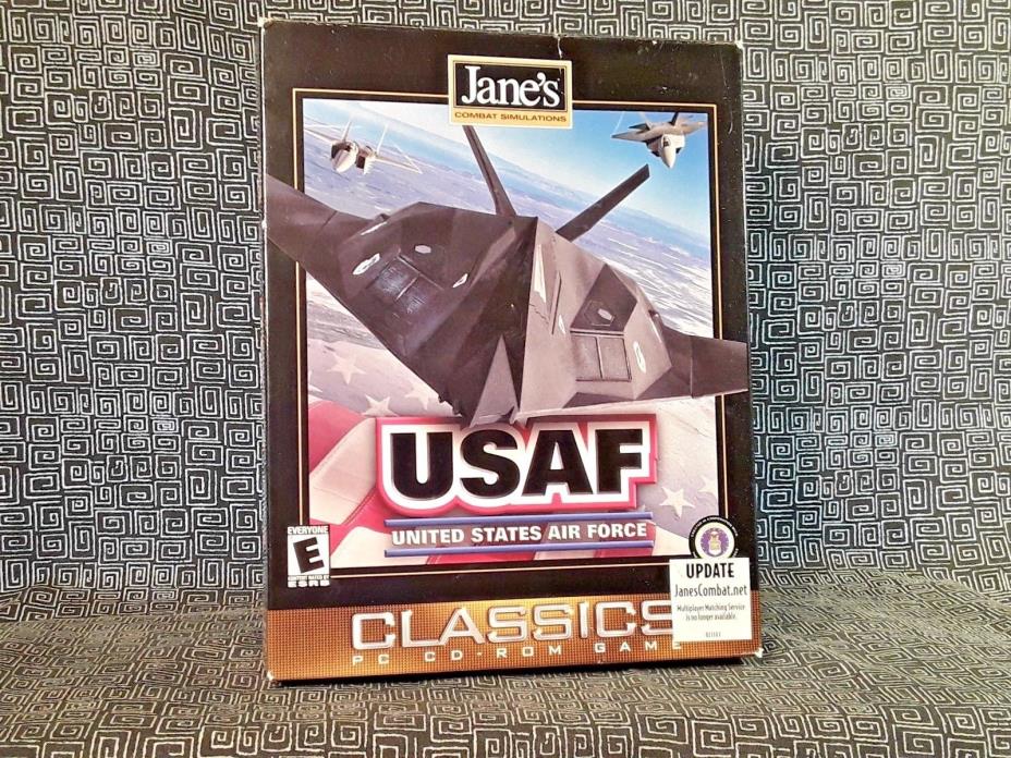 USAF PC CD United States Air Force pilot flight bomber war combat game Jane's