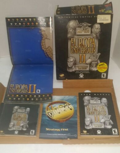 Europa Universalis II 2 PC CD lead nation to conquer war religion politics game!