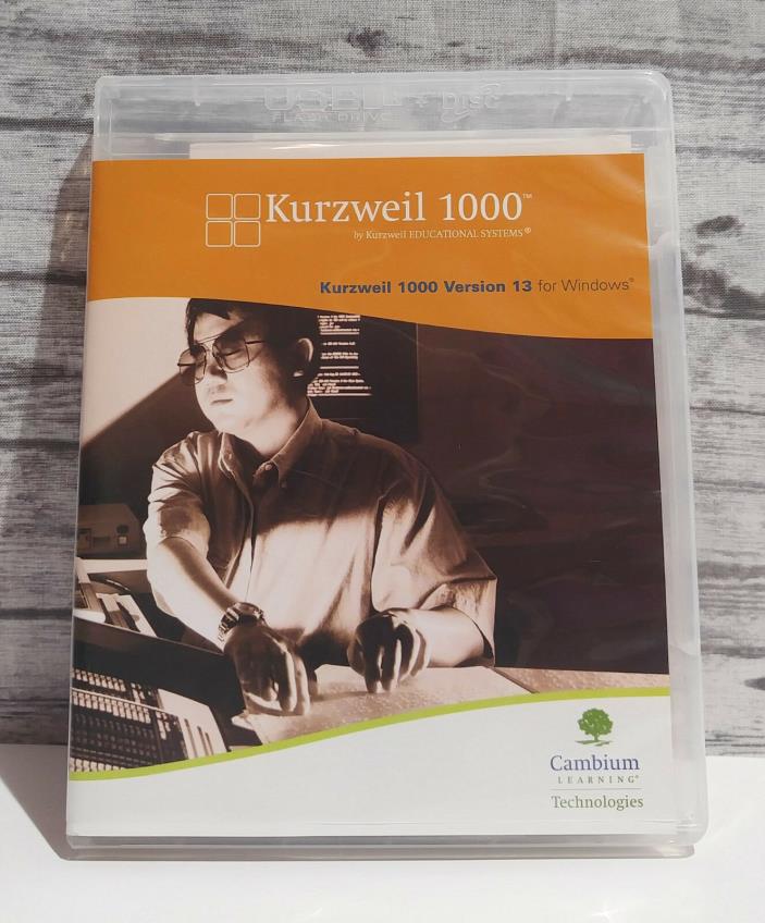 Kurzweil 1000 Version 13 For Windows ~ Blind / Visually Impaired Software