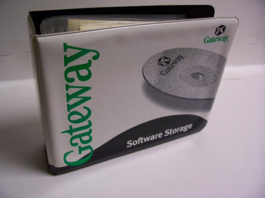 GC GATEWAY SOFTWARE BINDER + 15 DISCS LOT MICROSOFT WIN98SE & WORKS SUITE 99