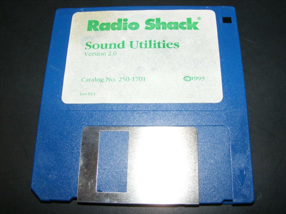 Rare Radio Shack Sound Utilities Version 2.0 3.5